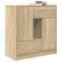 Aparador con cajones y puertas roble Sonoma 70,5x34x74,5