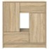 Aparador con cajones y puertas roble Sonoma 70,5x34x74,5