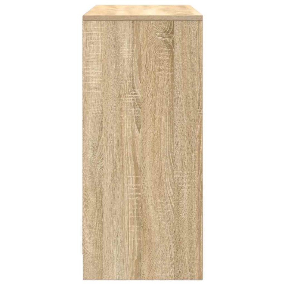 Aparador con cajones y puertas roble Sonoma 70,5x34x74,5