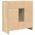 Aparador con cajones y puertas roble Sonoma 70,5x34x74,5