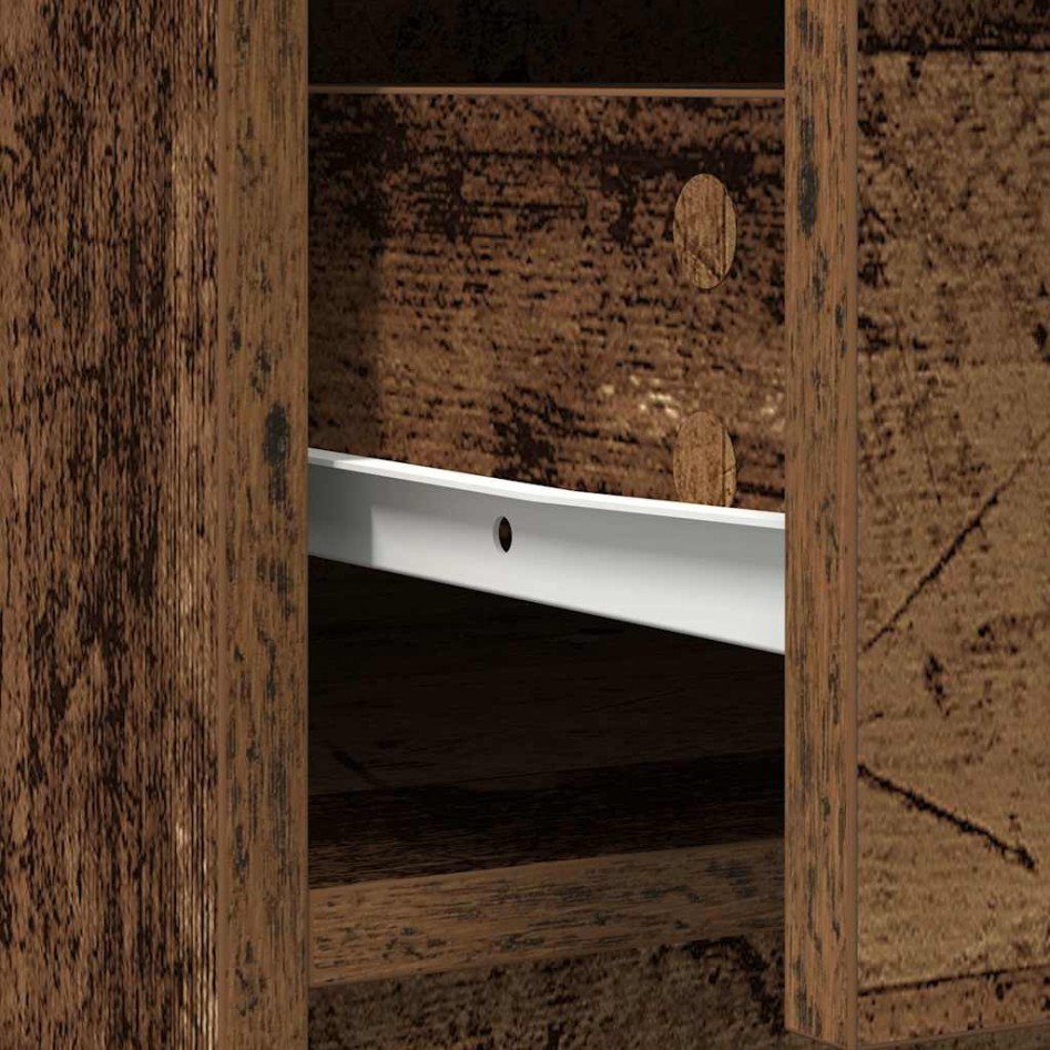 Aparador con cajones y puertas madera vieja 70,5x34x74,5