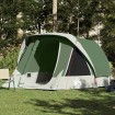 Tienda de campaña familiar para 6 personas impermeable verde