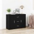 Aparador roble negro 91x29,5x65 cm madera de