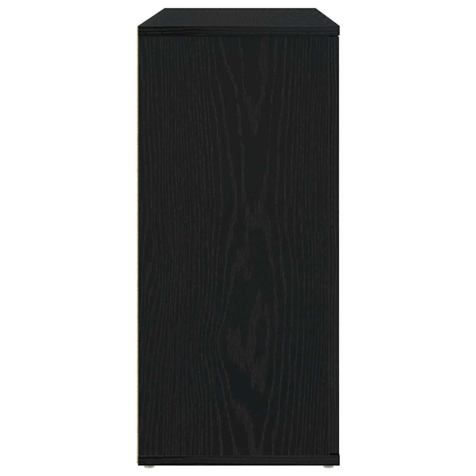 Aparador roble negro 91x29,5x65 cm madera de
