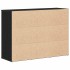 Aparador roble negro 91x29,5x65 cm madera de