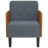 Sillón con reposabrazos Terciopelo Gris Oscuro 55