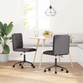 Sillas de comedor 2 unidades cuero sintético