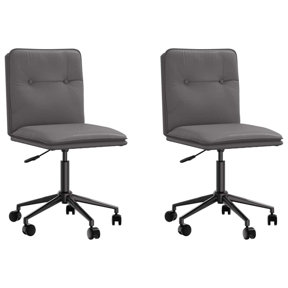 Sillas de comedor 2 unidades cuero sintético