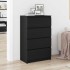 Aparador de roble negro 60x35x98,5 cm madera de