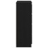Aparador de roble negro 60x35x98,5 cm madera de