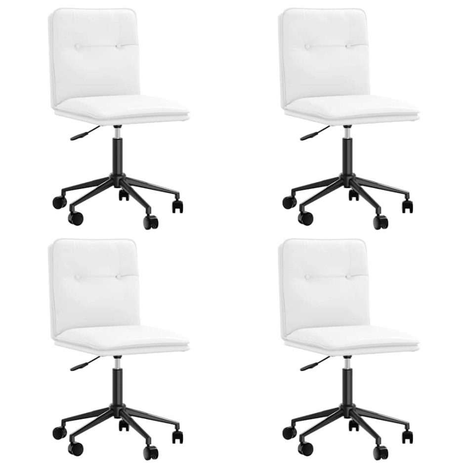 Sillas de comedor 4 unidades cuero sintético