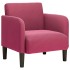 Sillón con reposabrazos Terciopelo Rojo Vino 54