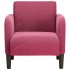 Sillón con reposabrazos Terciopelo Rojo Vino 54