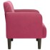 Sillón con reposabrazos Terciopelo Rojo Vino 54