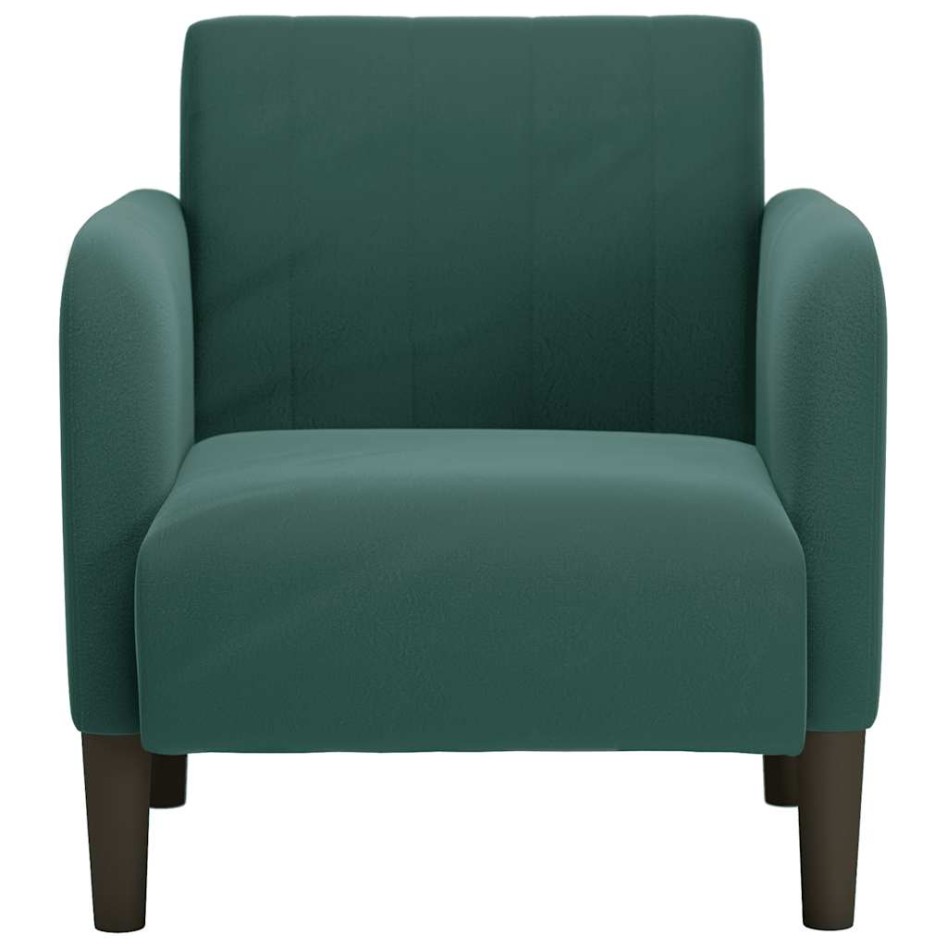 Sillón con reposabrazos Terciopelo Verde Oscuro 54