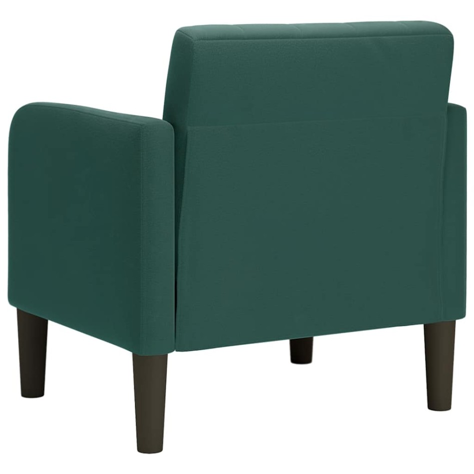 Sillón con reposabrazos Terciopelo Verde Oscuro 54