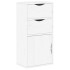 Muebles de TV 4 uds. con almacenaje ODDA blanco madera