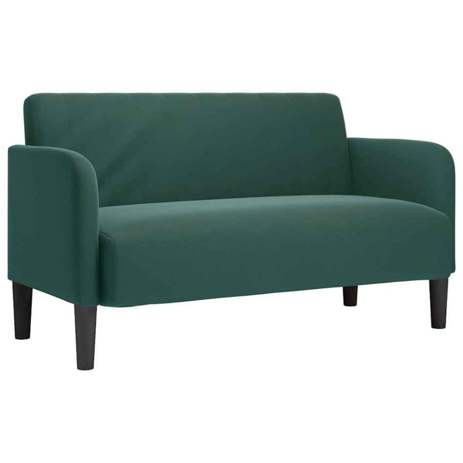 Sofá Loveseat verde oscuro 109 cm