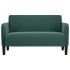 Sofá Loveseat verde oscuro 109 cm