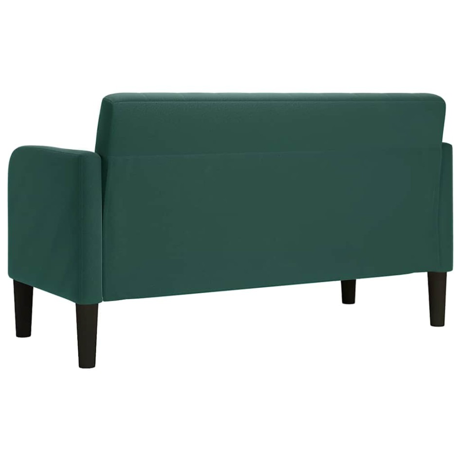 Sofá Loveseat verde oscuro 109 cm