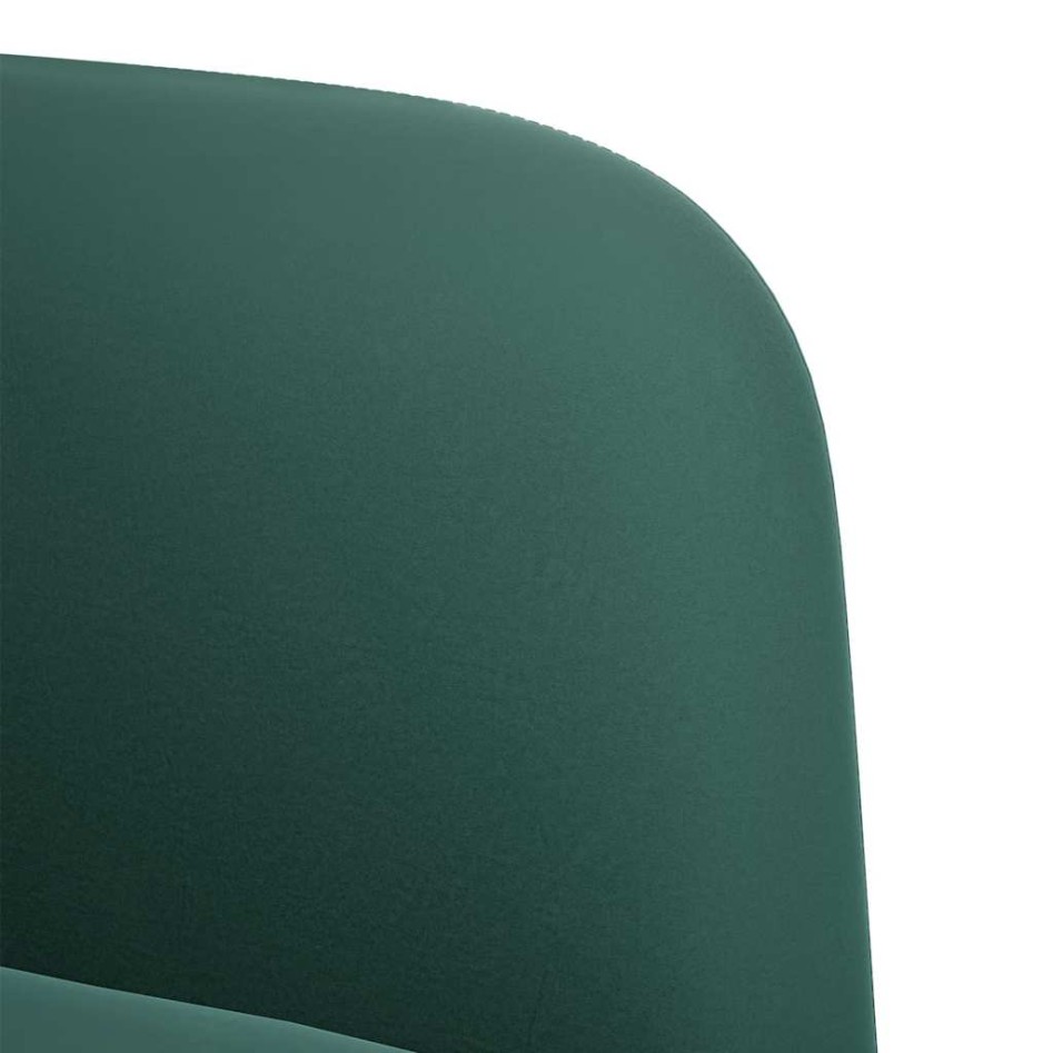 Sofá Loveseat verde oscuro 109 cm