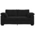 Sofá Loveseat Terciopelo Negro 140