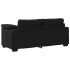 Sofá Loveseat Terciopelo Negro 140