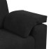 Sofá Loveseat Terciopelo Negro 140