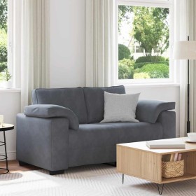 Sofá Loveseat gris oscuro 120 cm