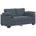 Sofá Loveseat gris oscuro 120 cm