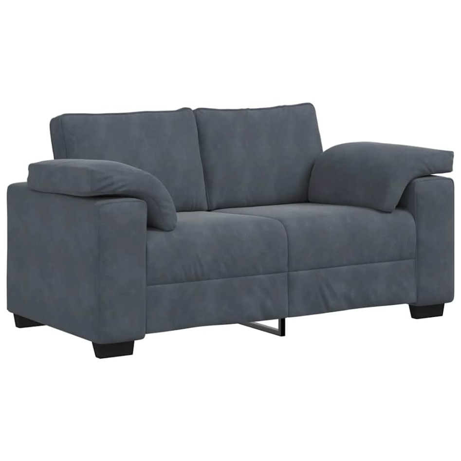 Sofá Loveseat gris oscuro 120 cm