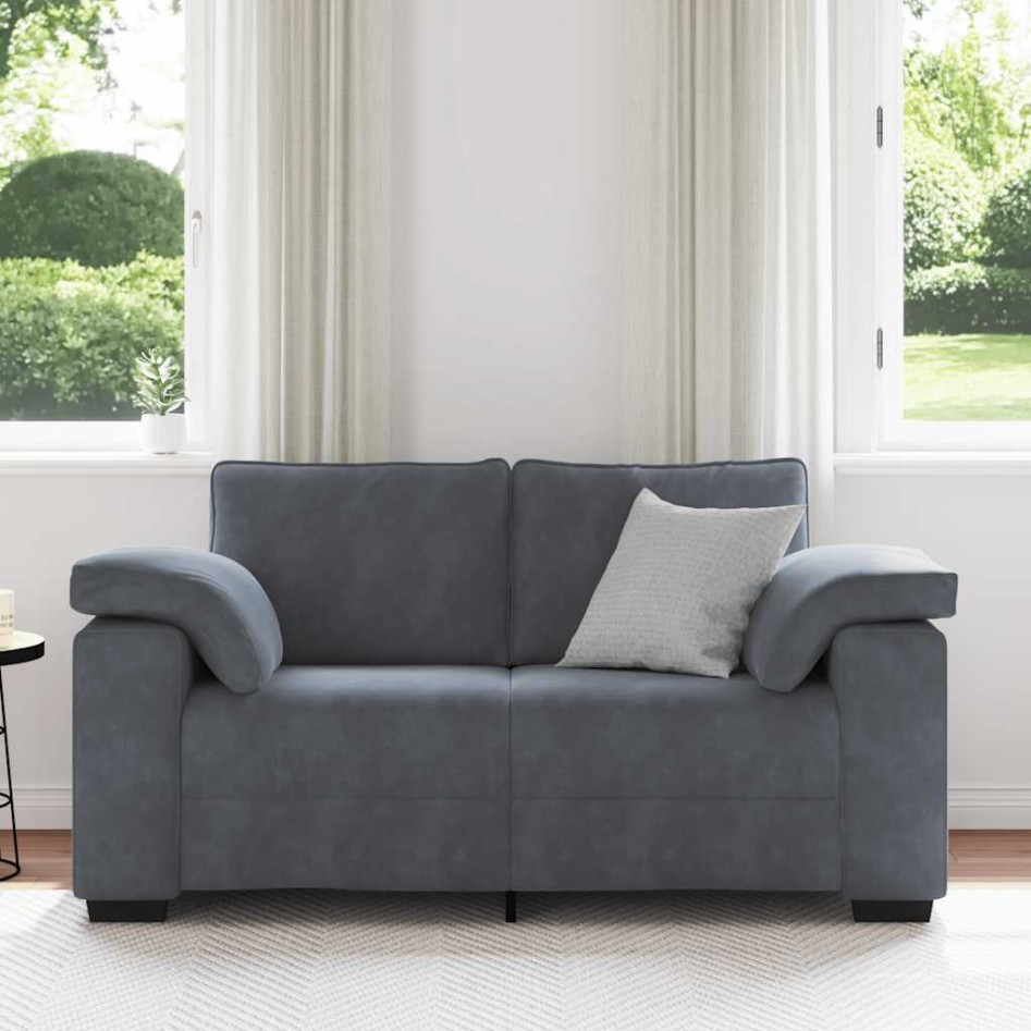 Sofá Loveseat gris oscuro 120 cm