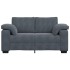Sofá Loveseat gris oscuro 120 cm