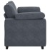 Sofá Loveseat gris oscuro 120 cm
