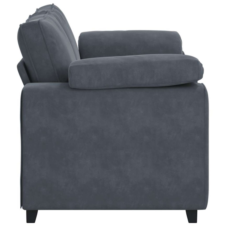 Sofá Loveseat gris oscuro 120 cm