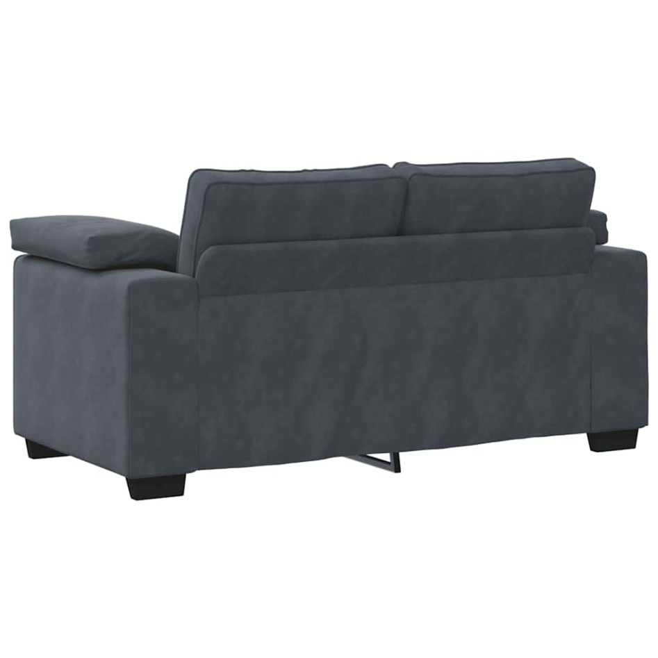 Sofá Loveseat gris oscuro 120 cm