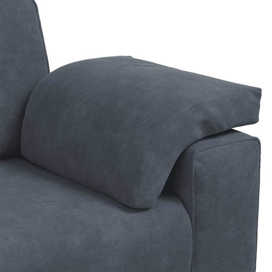 Sofá Loveseat gris oscuro 120 cm