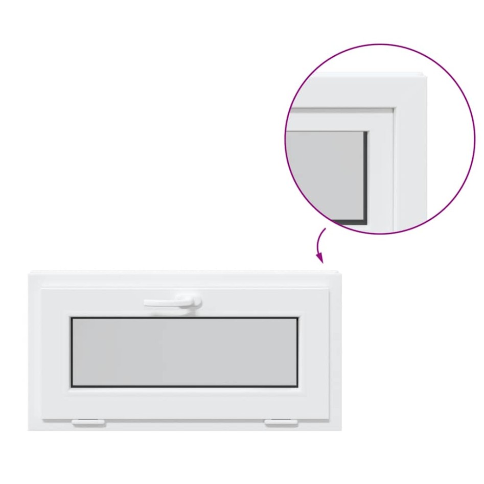 Ventana de sótano RISOR 80x40 cm oscilobatiente 3