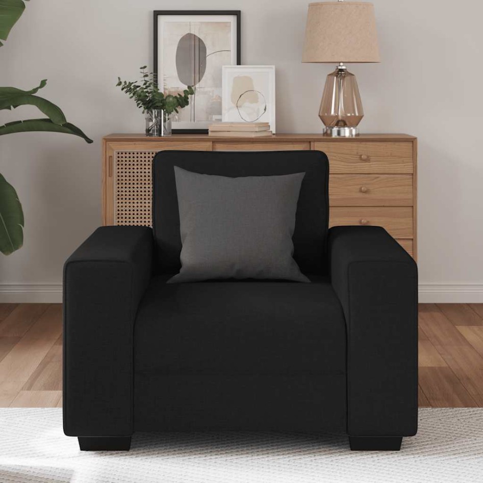 Sillón de tela negro 60