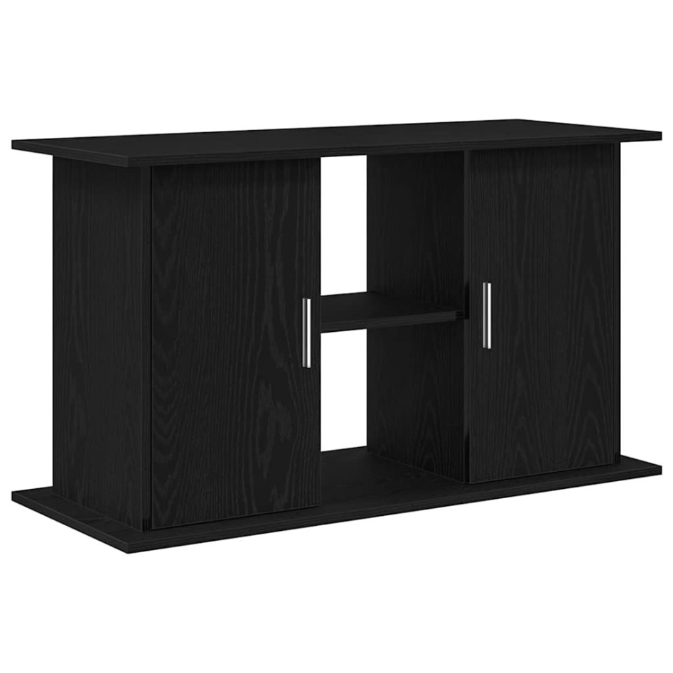 Soporte para acuario de madera de roble negro 101x41x58