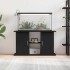 Soporte para acuario de madera de roble negro 101x41x58