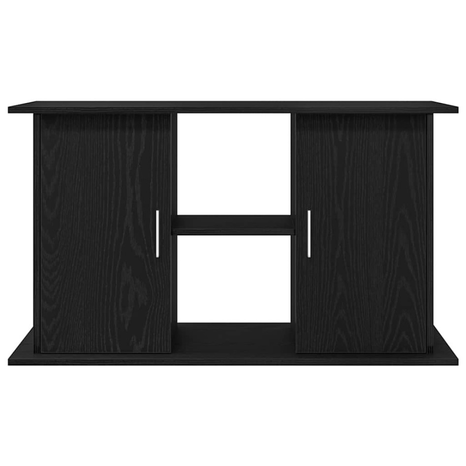 Soporte para acuario de madera de roble negro 101x41x58