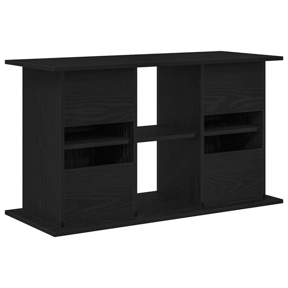 Soporte para acuario de madera de roble negro 101x41x58