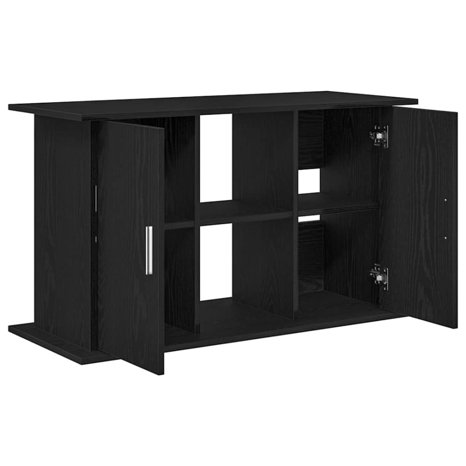 Soporte para acuario de madera de roble negro 101x41x58