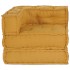 Puf modular de tela amarillo