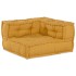 Puf modular de tela amarillo