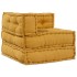 Puf modular de tela amarillo