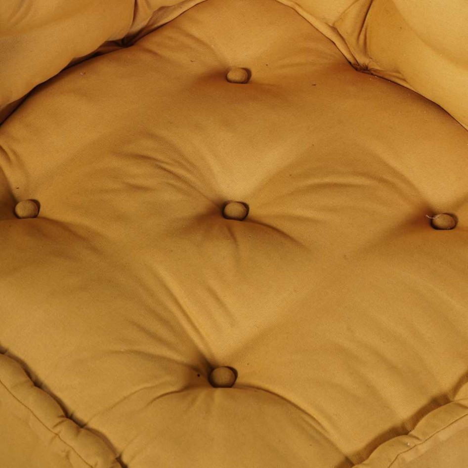 Puf modular de tela amarillo