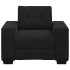 Sillón de terciopelo negro 59