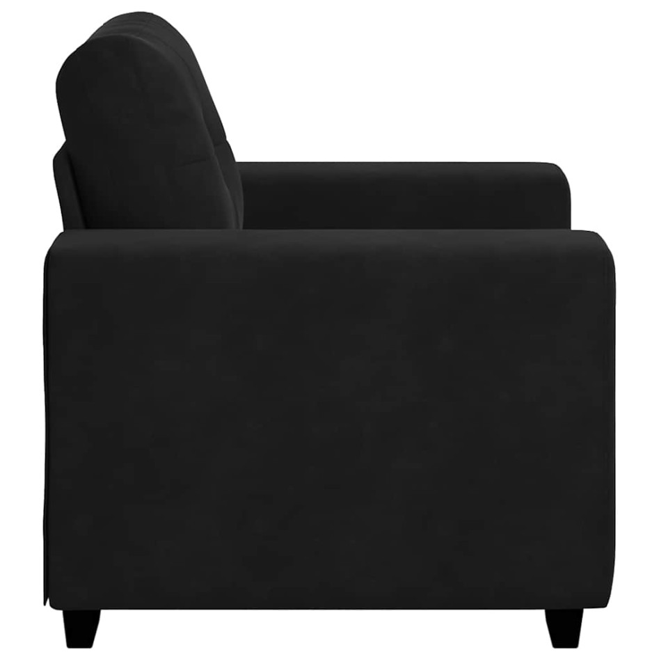 Sillón de terciopelo negro 59